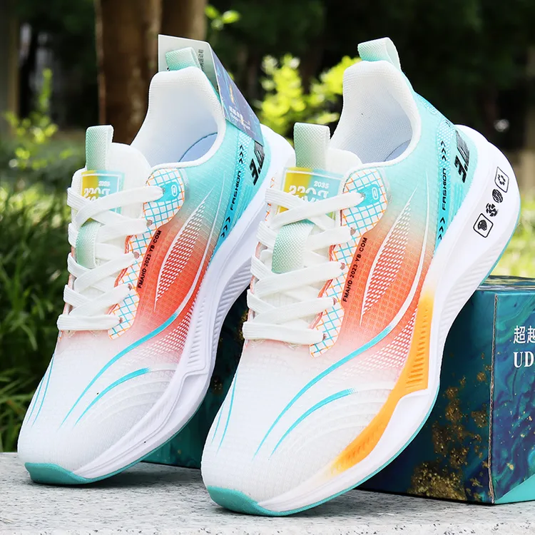 夏季网面跑步鞋镂空潮鞋学生透气减震防滑休闲男鞋轻便鞋子运动鞋