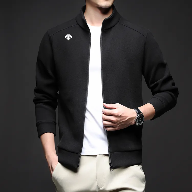 【专柜同款】秋冬新款抓绒外套男士拉链立领户外摇粒绒保暖夹克厚款