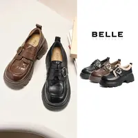 【巴图&博谷优享】百丽复古乐福鞋女25商场同款真皮k乐福鞋E1Z1D