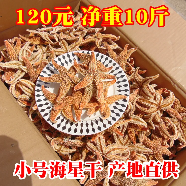 10斤海星干小号商用散装海盘车海五角星海干货煮粥熬汤馆整箱新鲜