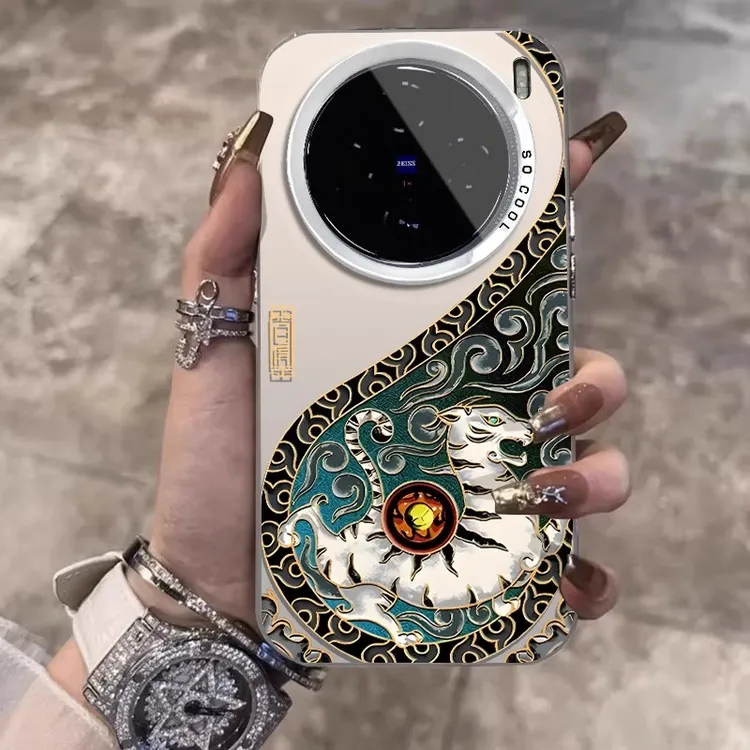 国风白虎适用oppofindx8ultra手机壳x9pro新款x9高级感彩银reno15