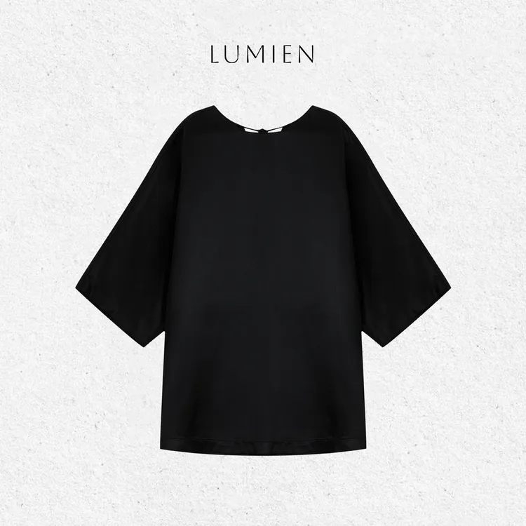 【LUMIEN 新品】“赫本假日”大领宽松落肩上衣LX5FTT163