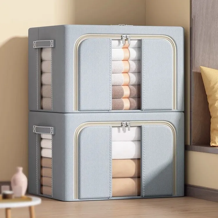 牛津布收纳箱可折叠加厚装棉被衣服家用大容量布艺储物箱整理箱子