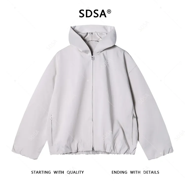 SDSA男士秋冬新款痞帅男装韩版色拉链口袋连帽卫衣开衫休闲外套