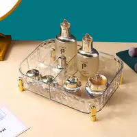 【虹姐专属】轻奢透明桌面化妆品口红护肤品收纳筐一个装