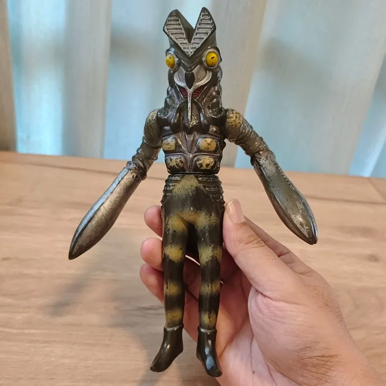 初代奥特曼 怪兽 巴尔坦星人 17cm 软胶 1994版 中古品