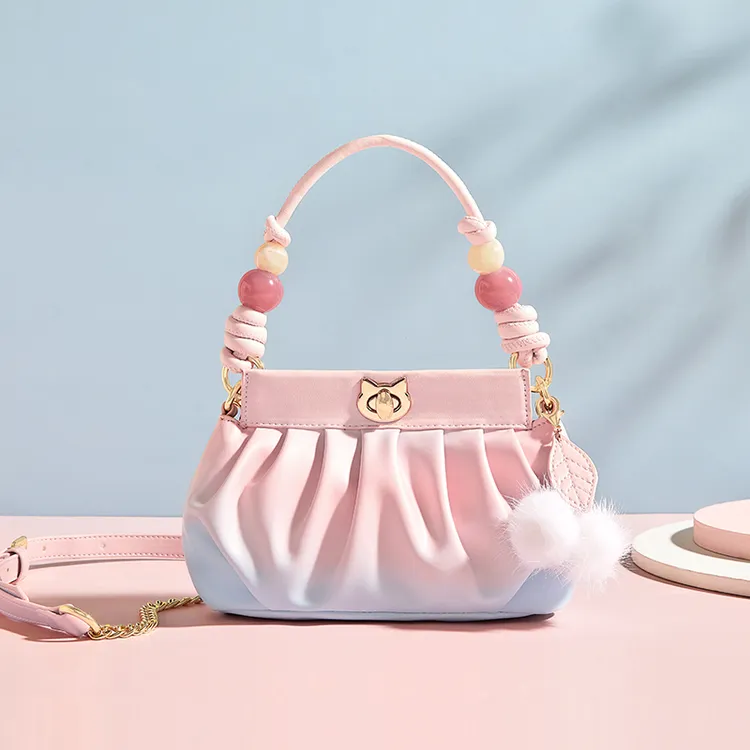 米菲云朵包女包2025新款潮流褶皱包网红单肩斜挎手提小包包饺子包