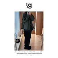 La La Begin“波子”巴恩轻壳版灯芯绒领外套