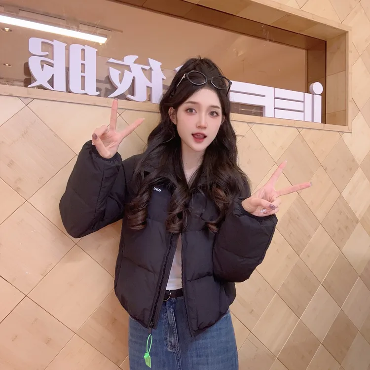 IEF/爱依服2025冬季新款韩版时90白鸭绒百搭立领保暖短款羽绒外套