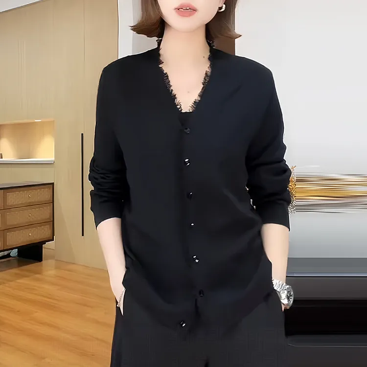 松弛感气质时尚长袖衬衫女生2025早秋新款洋气设计感小众潮流外套