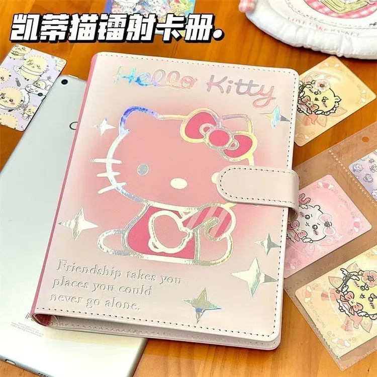 《镭射KT活页1夹4芯》A5高颜值彩页活页手帐本