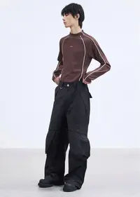 B12#某饱289！顶男必备！24SS弹力3M反光条长袖T恤打底赛车服男女