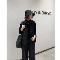 玳妮【翻领马甲】秋冬新款复古翻领短款纯色简约修身型马夹百搭显瘦