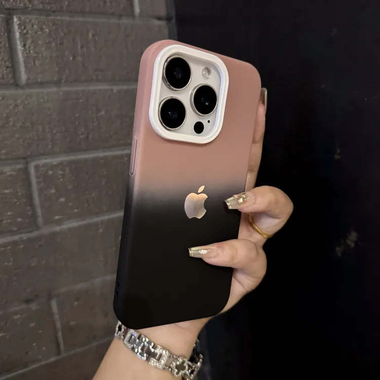 高级简约渐变适用苹果17promax手机壳iPhone16肤感14小众13套12女