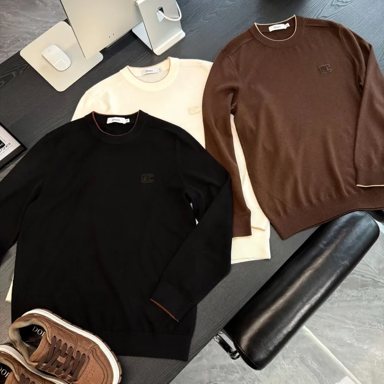 陆老板-【Dorc】2025男士休闲时尚圆领羊毛衫-1630