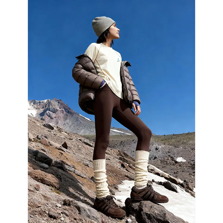 CLOUDSPACE/云上生活【慢享T】撞色压线插肩袖长袖女T恤2025秋上衣