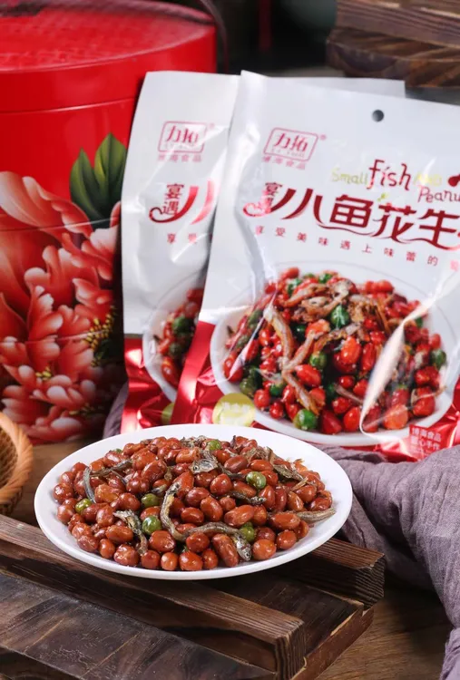 【小鱼花生】速食多味五香酥脆男士下酒菜酒鬼小菜追剧零食140g/袋