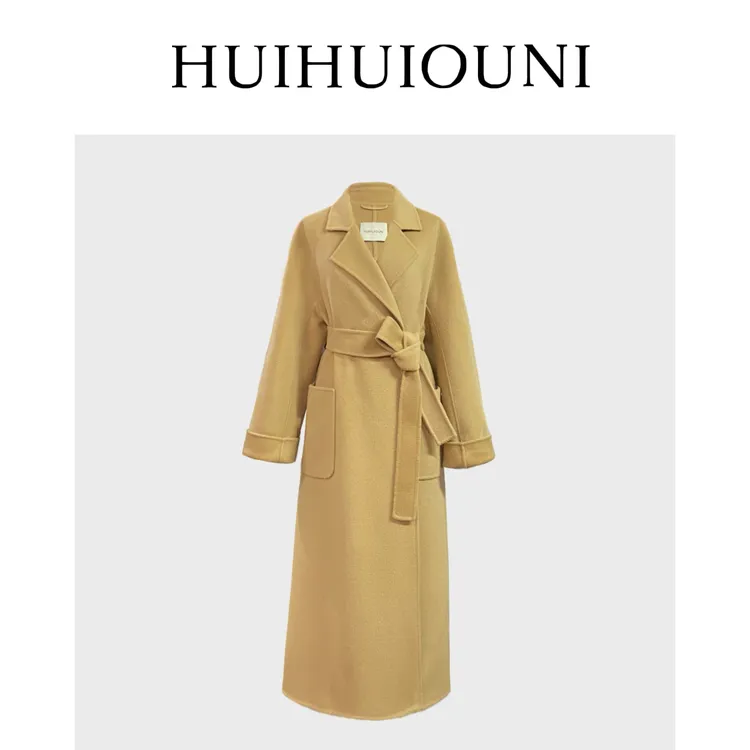  慧慧欧尼   抒写冬日氛围感  Designer设计师大口袋款绵羊毛大衣