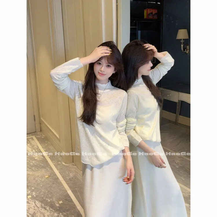 浩哥严选●长袖上衣预HGQ5SY4282A小众时尚温柔秋冬设计感日常百搭