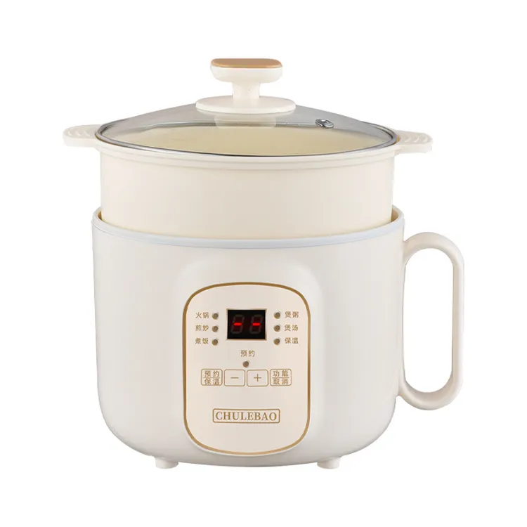 电煮锅一体小电饭锅宿舍新款1-3小火锅煮面锅煲汤多功能不粘家用