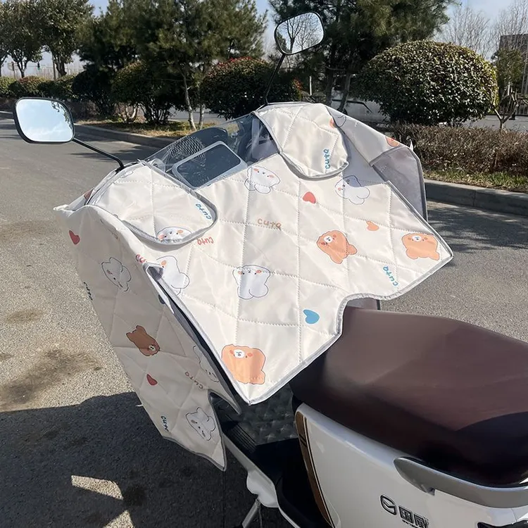 四季全包斗篷电动车挡风被夏季通用电瓶防晒罩防水防风四季通用