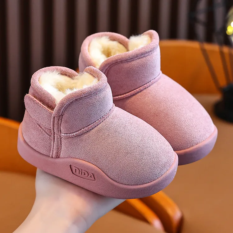 儿童棉靴男童女童1-2-3岁雪地靴防水防滑加绒加厚保暖幼儿学步鞋