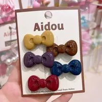 B-1554（满10米飞）ad  5个蝴蝶结夹子   发圈