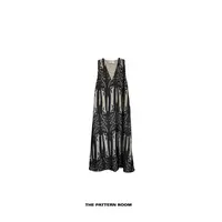 The pattern room｜肌理之美复合提花肌理锡兰肉桂连衣裙