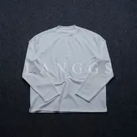 LANGGS&浪叔 25秋冬季莱赛尔混纺圆领极简长袖T恤-D5806 