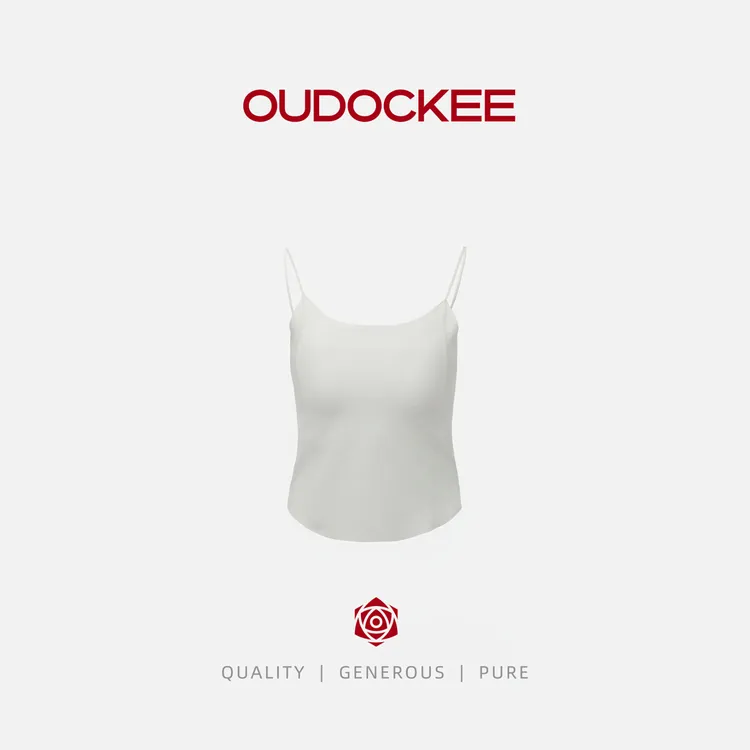 OUDOCKEE 鸥鸥【美背】白色吊带黑色美背鸥鸥同款 O2502S324T