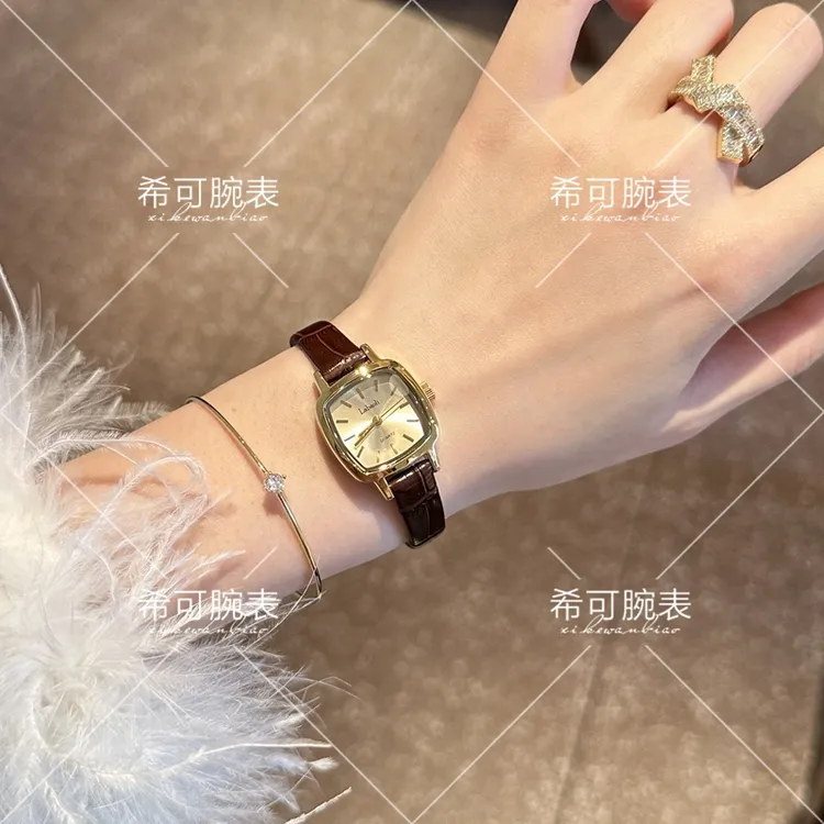 【希可】女士小众高级简约气质小方表时尚精致百搭腕表428