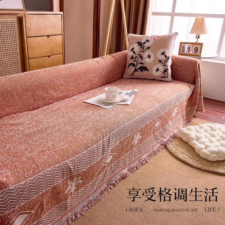 雪尼尔2025网红沙发巾四季通用防滑一片式全盖沙发垫沙发盖布套罩