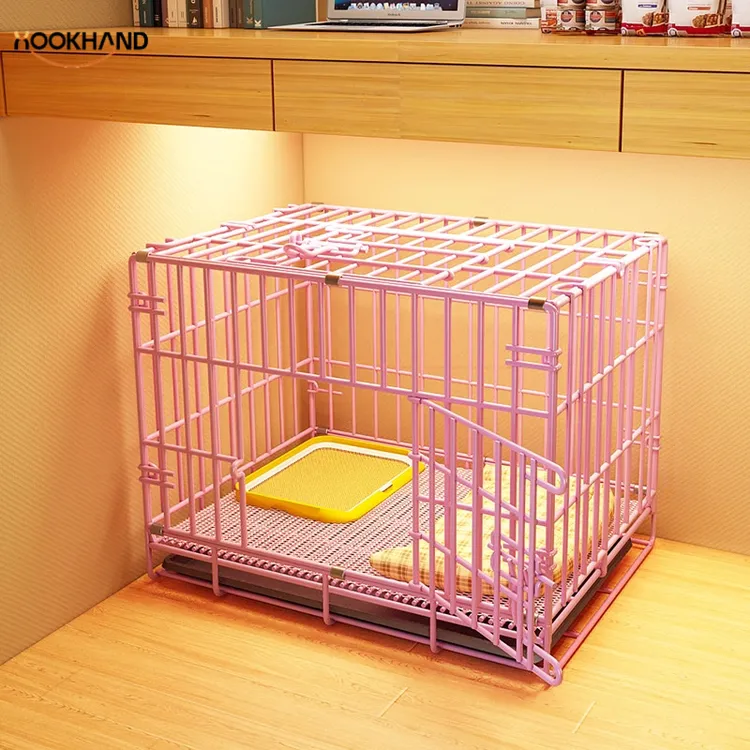 小型犬狗笼子中型犬宠物围栏门栏室内带厕所家用柯基泰迪狗窝狗舍