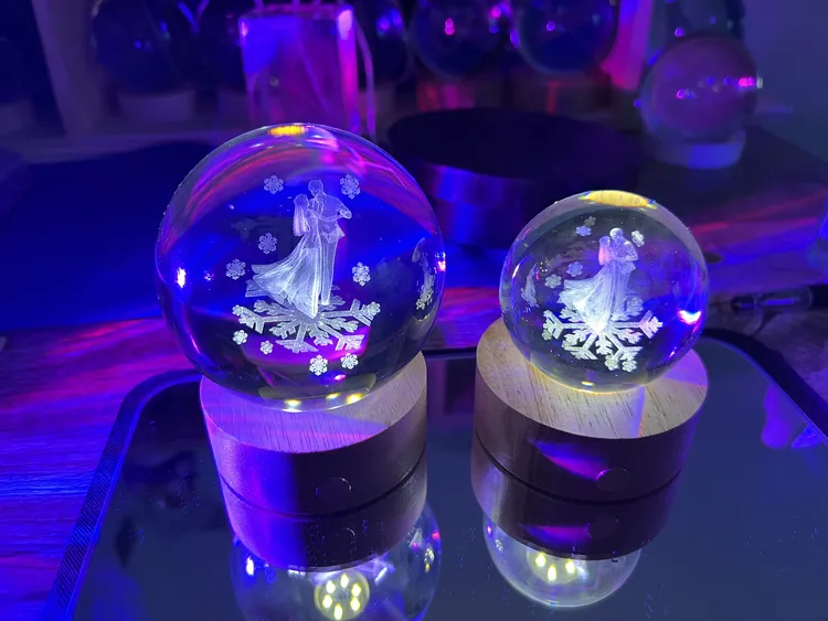 恋与深空婚卡水晶球小夜灯摆件沈星回祁煜黎深秦彻夏以昼水晶球