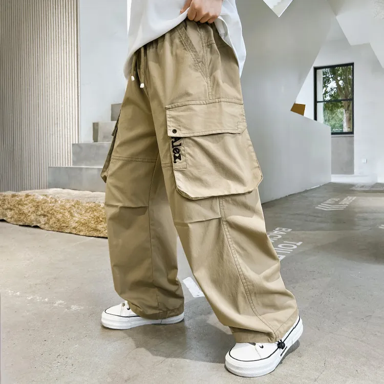 儿童装男童裤子春秋款2025新款秋季中大童工装长裤酷帅秋装男孩潮