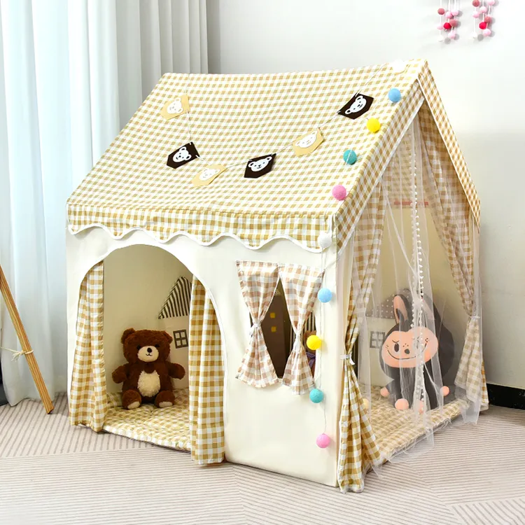 新款儿童帐篷室内公主城堡小房子男女孩游戏屋宝宝床上玩具屋家用