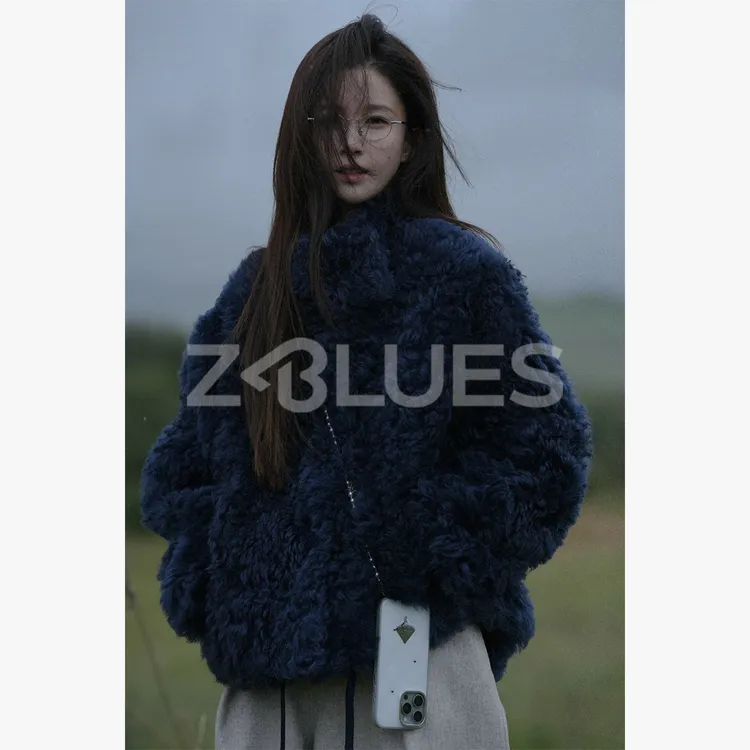 Z.blues【缘分皮草】细腻柔软羊毛革外套YZBO124T