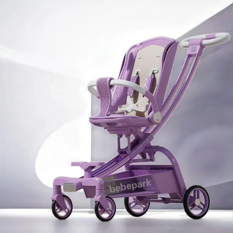 贝帕可BEBEPARK双推杆折叠可坐躺可登机遛娃婴儿童手推车