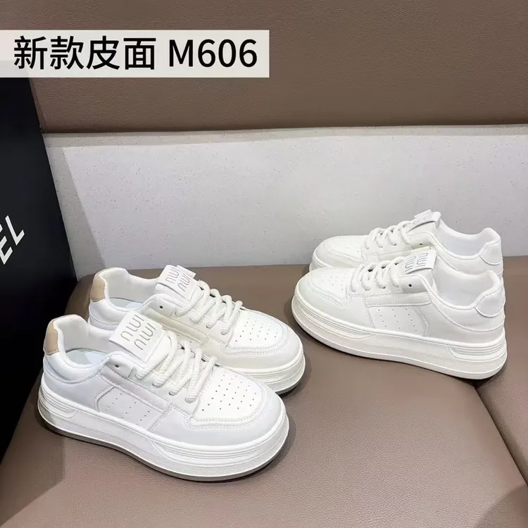 休闲板鞋女鞋系带时尚百搭M606