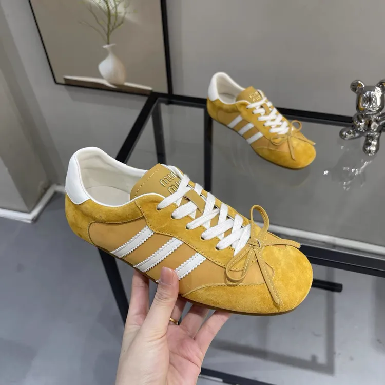 软底显脚小复古真皮德训鞋女2025新款春季爆款小众设计运动阿甘鞋