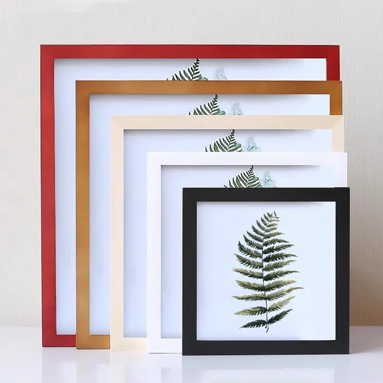 正方形实木相框挂墙画框装裱字画十字绣裱框画框儿童画摆台拼接框