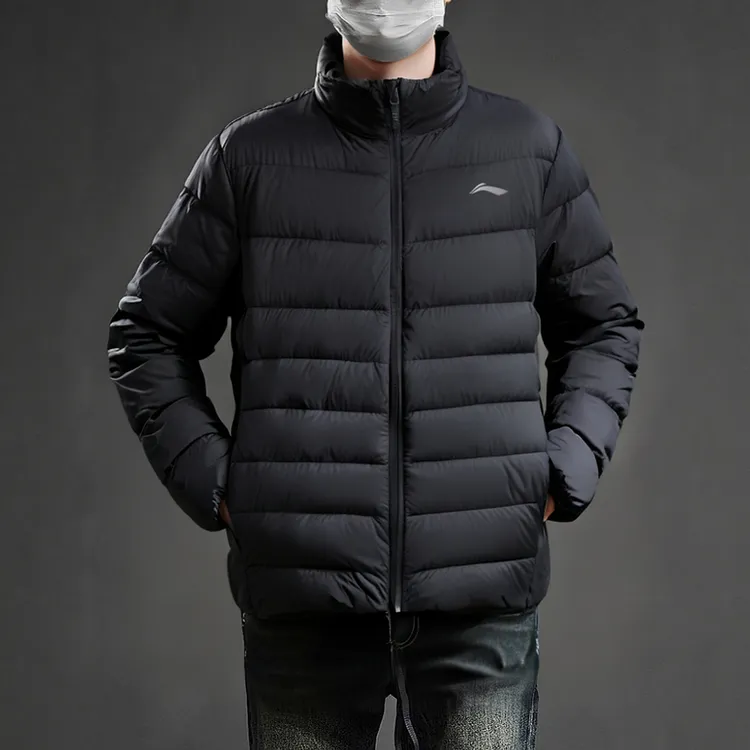 李宁男2025冬季运动潮流系列鸭绒保暖轻薄户外薄款长袖外套