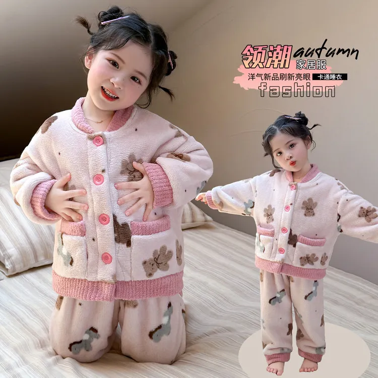 女童家居服套装睡衣