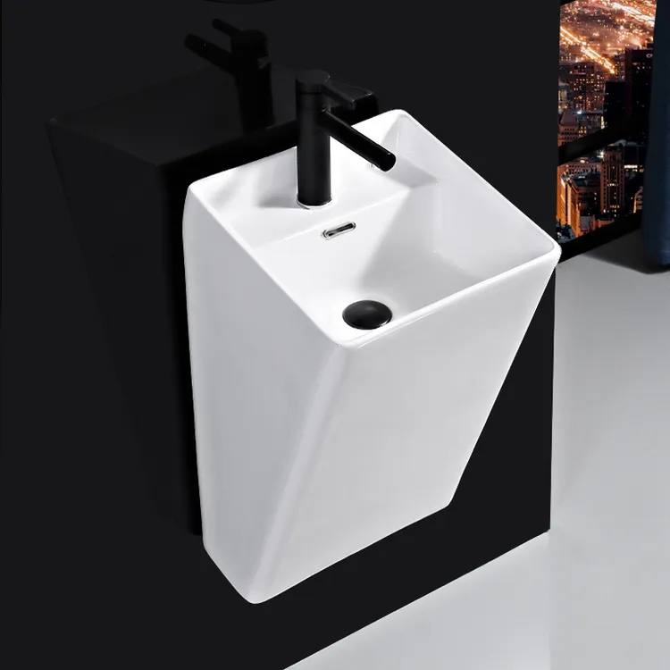 家用陶瓷洗手盆挂墙盆工程挂墙洗脸盆盘小阳台尺寸阳台卫生间面盆