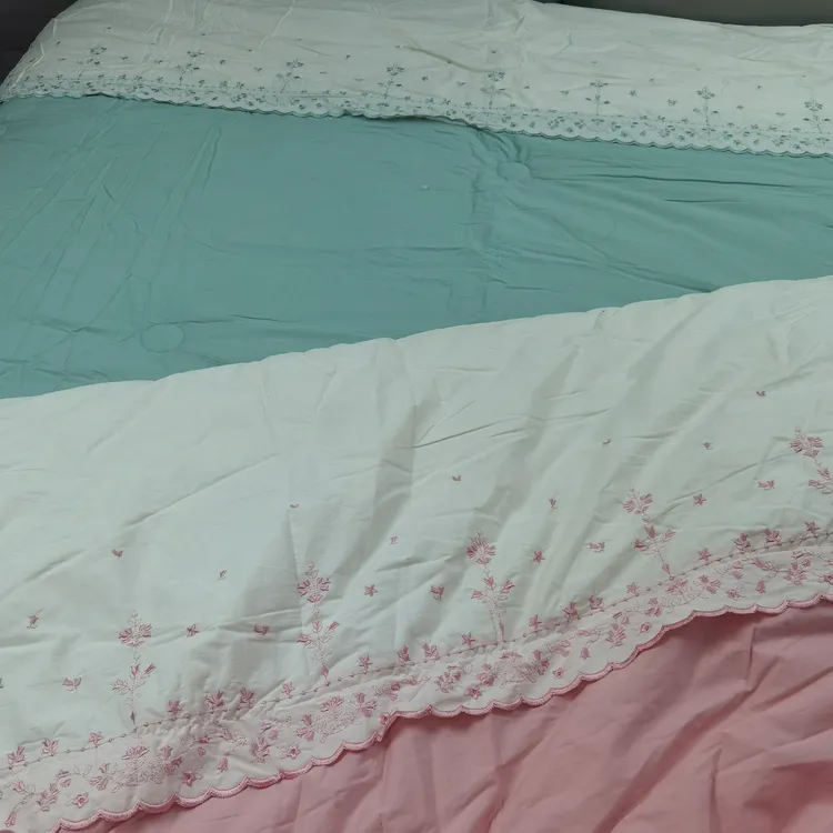 花篮高密度春秋被 棉被粉色被 绿色被 美美 舒适