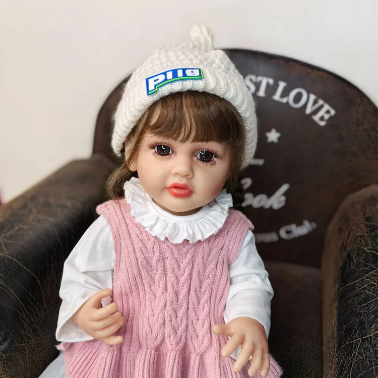 植入发对话+学舌全搪胶仿真娃娃玩具过家家陪伴礼物