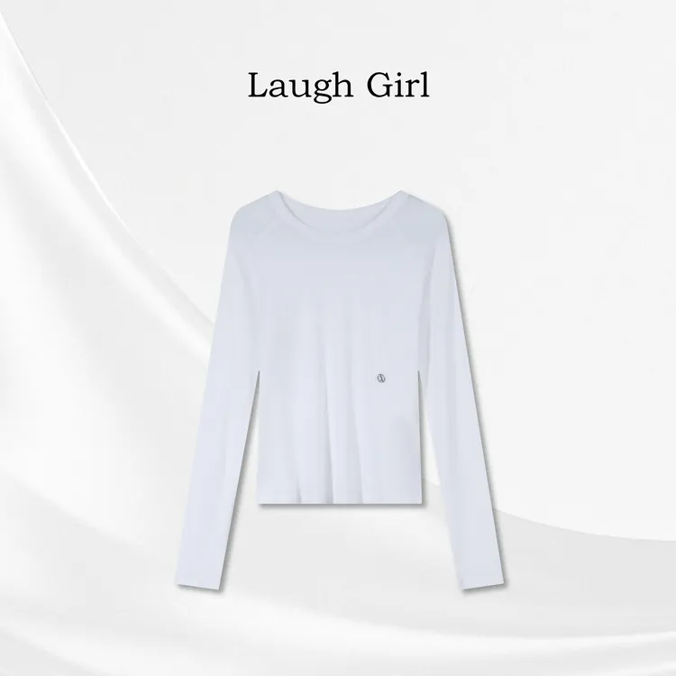 楚楚君 Laugh girl【必备T】圆领纽扣净版显瘦长袖T恤TL53751J