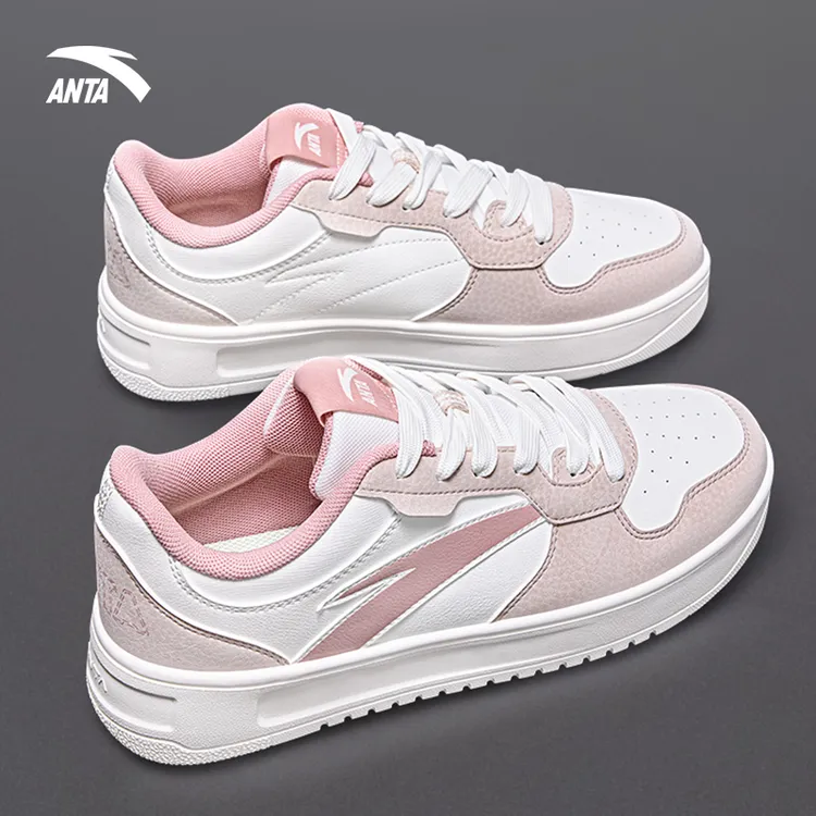 安踏轻松小白鞋女鞋冬季板鞋官方正品学生休闲鞋潮流百搭运动鞋女