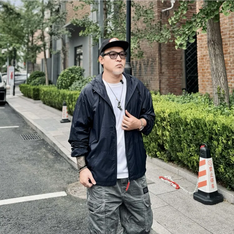 户外山系防风防水立体剪裁连帽运动夹克风衣外套9137