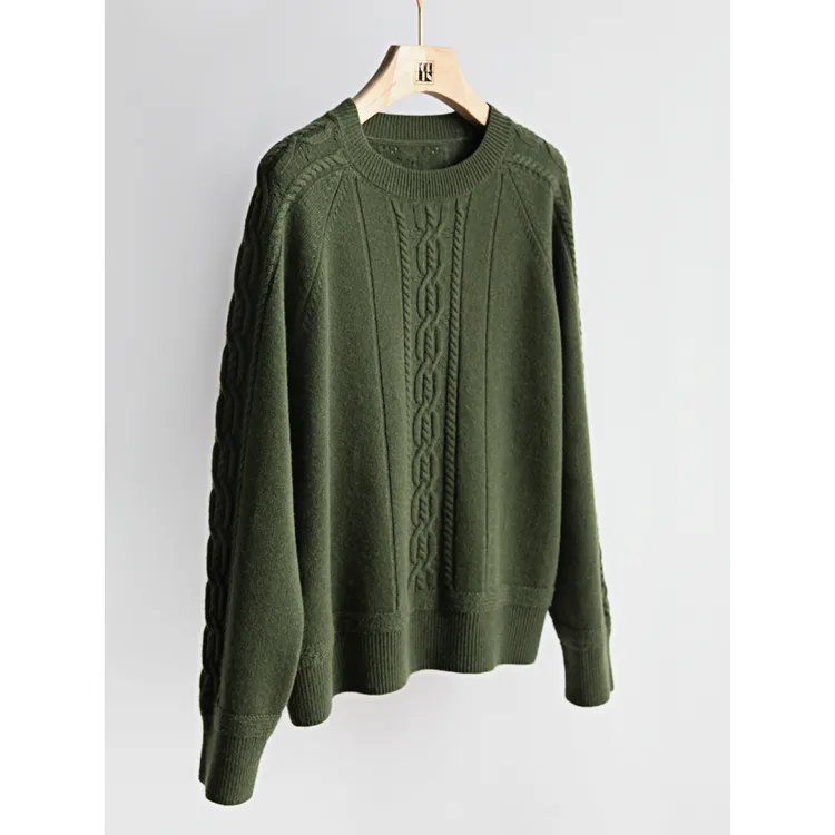 Forlin芙临 羊绒羊毛绞花毛衣 BZ121308